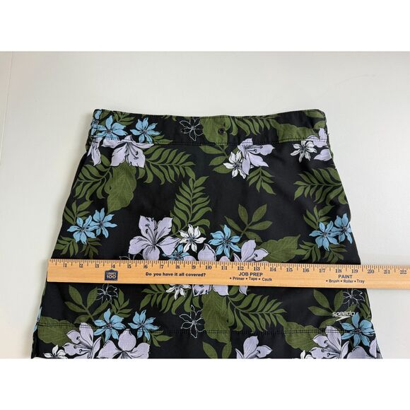 Speedo Women's Black Tropical Floral Print Skort Size S Small - Picture 10 of 12